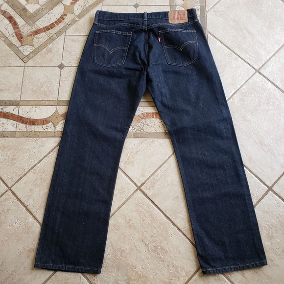 LEVI'S MENS 514 STRAIGHT JEANS:PRE-OWNED 34 X 30 (PAIR #1) - Picture 10 of 14